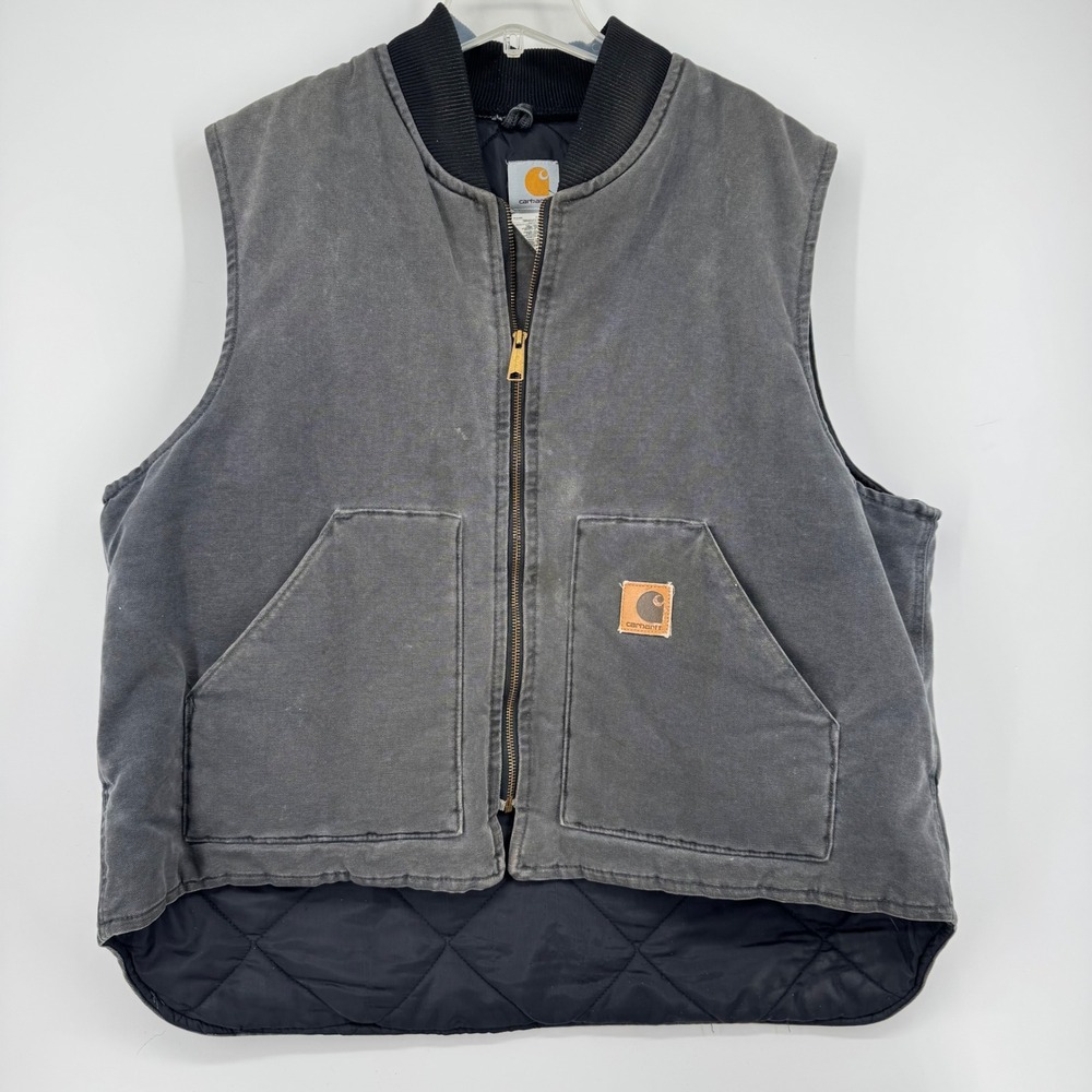 Carhartt V02PTL Petrol Arctic Quilt Lined Duck Vest Mens 2XL Made in USA